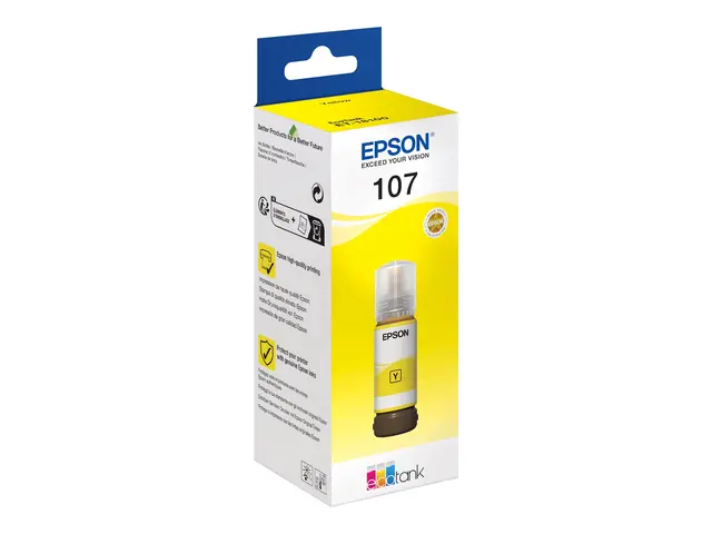 Epson EcoTank 107 - 70 ml gul original blekkrefill for ET-18100