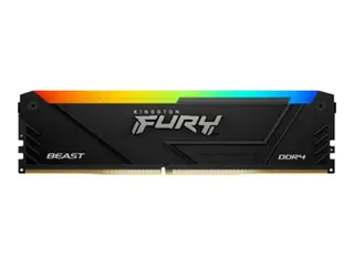 Kingston FURY Beast RGB - DDR4 - sett - 16 GB: 2 x 8 GB DIMM 288-pin - 3200 MHz / PC4-25600 - ikke-bufret