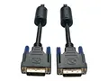 Eaton Tripp Lite Series DVI Dual Link Cable, Digital TMDS Monitor Cable (DVI-D M/M), 10 ft. (3.05 m) DVI-kabel - DVI-D (hann) til DVI-D (hann) - 3 m - formst&#248;pt - svart