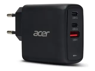 Acer OPD611 - USB-C-strømadapter - GaN2 - AC 67 watt - utgangskontakter: 3
