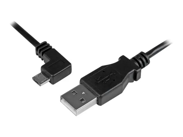 StarTech.com 2m 6 ft Micro-USB Charge-and-Sync Cable - Left-Angle ...