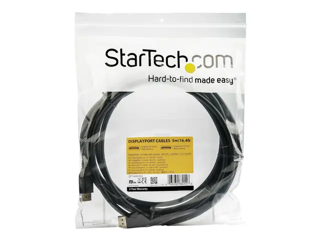StarTech.com 16ft/5m VESA Certified DisplayPort 1.4 Cable, 8K 60Hz...