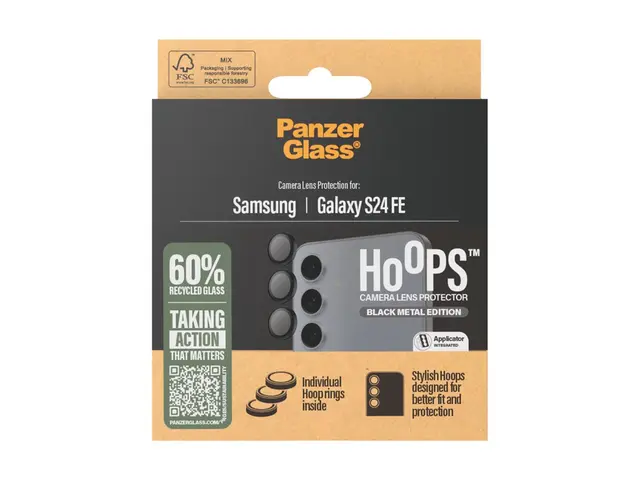 PanzerGlass Hoops - Linsebeskytter for mobiltelefon svart Samsung ...