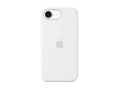 Apple - Baksidedeksel for mobiltelefon silikon - hvit - for iPhone 16e