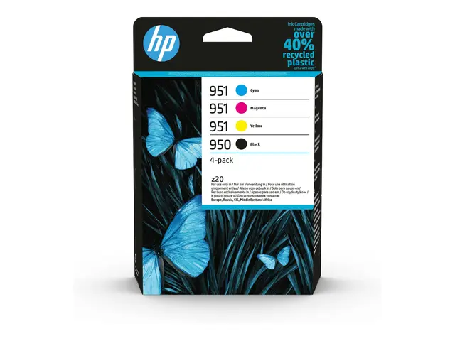 HP 950/951 - 4-pack svart, gul, cyan, magenta original blekkpatron...