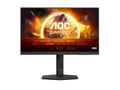 AOC Gaming 24G4X - G4 Series - LED-skjerm gaming - 24&quot; (23.8&quot; synlig) - 1920 x 1080 Full HD (1080p) @ 180 Hz - IPS - 300 cd/m&#178; - 1000:1 - HDR10 - 0.5 ms - 2xHDMI, DisplayPort - h&#248;yttalere - svart