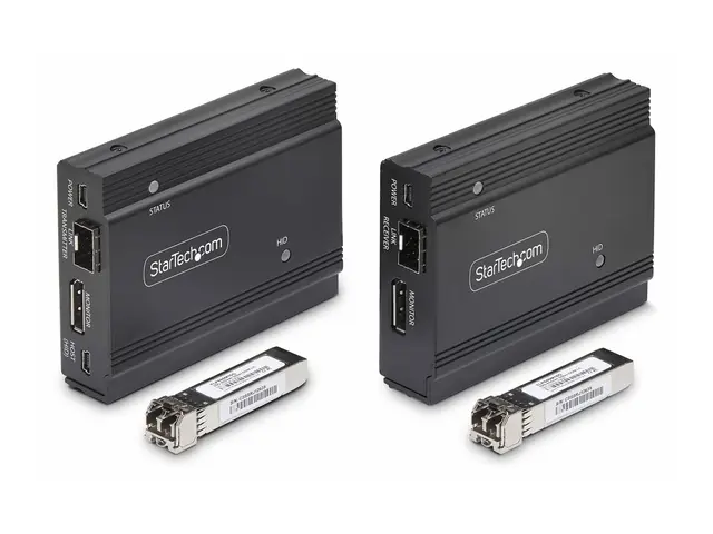 StarTech.com DisplayPort KVM Console Extender Over Fiber Optic, 4K...