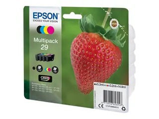 Epson 29 Multipack - 4-pack - 14.9 ml - svart, gul, cyan, magenta original - blære med RF/lyd-alarm - blekkpatron - for Expression Home XP-235, 245, 247, 255, 332, 335, 342, 345, 432, 435, 442, 445, 455