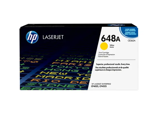 HP 648A - Gul - original - LaserJet - tonerpatron (CE262A) - for C...