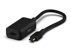 Unisynk - Video adapter - 24 pin USB-C hann til HDMI 15 cm - svart - st&#248;tte for 4K 60 Hz (3840 x 2160), st&#248;tte for 1920 x 1080 ved 60 Hz