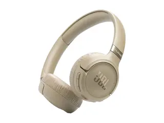 JBL TUNE 680NC - Hodetelefoner med mikrofon on-ear - Bluetooth - trådløs, kablet - aktiv støydemping - beige
