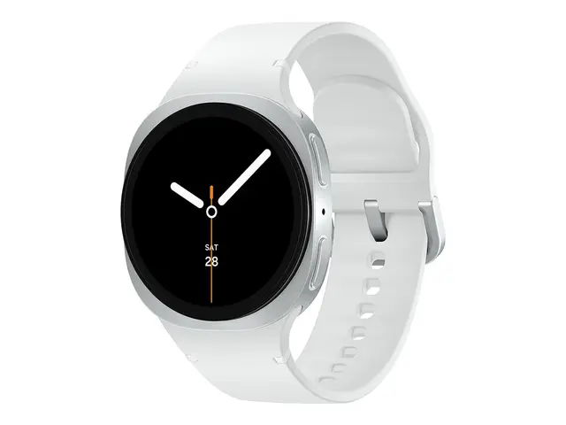 Samsung Galaxy Watch8 - 40 mm sølvfarget smartklokke med sportsbån...