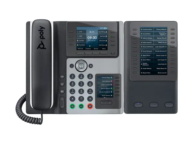 Poly Edge E400 - VoIP-telefon med anrops-ID/samtale venter treveis...