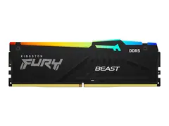 Kingston FURY Beast RGB - DDR5 sett - 128 GB: 2 x 64 GB - DIMM 288-pin - 2800 MHz / PC5-44800 - CL36 - 1.25 V - ikke-bufret - on-die ECC - svart