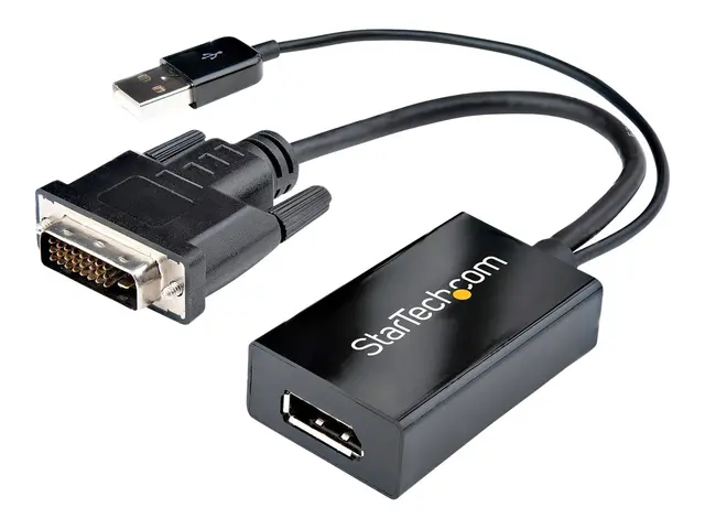 StarTech.com DVI to DisplayPort Adapter - USB Power - 1920 x 1200 ...