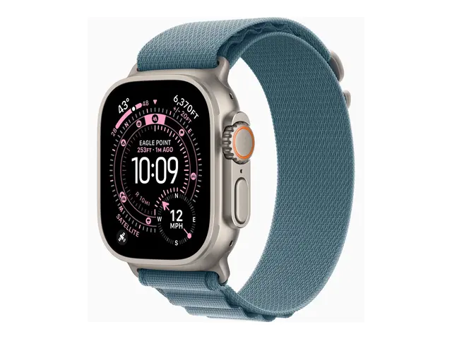 Apple Watch Ultra 3 - 49 mm naturlig titan Ja smartklokke med Alpi...