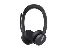 Yealink BH70 Dual - Hodesett - on-ear - Bluetooth trådløs - USB-A via Bluetooth-adapter, USB-C via Bluetooth-adapter - svart - Optimert for UC