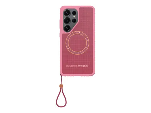 OtterBox Sole Series - Baksidedeksel for mobiltelefon nylonstoff, polykarbonatlag, termoplastisk elastomer (TPE) - Xtra Hot (rosa) - for Samsung Galaxy S26 Ultra