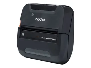 Brother RuggedJet RJ-4250WB - Etikettskriver direktetermisk - Rull (11,3 cm) - 203 dpi - inntil 127 mm/sek - USB 2.0, Wi-Fi(n), NFC, Bluetooth 4.2