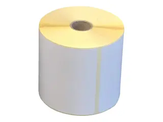 Brother - Permanet adhesiv - toppbelagt - hvit 100 x 73.2 mm 2500 etikett(er) (5 rull(er) x 500 utstansede dekketiketter - for Brother TD-4750TNWB, TD-4750TNWBR, TJ-4020TN, TJ-4120TN, TJ-4522TN