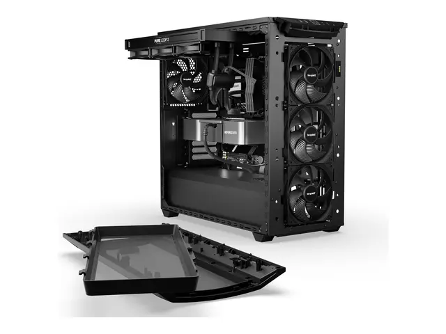 be quiet! - Midi-tårn utvidet ATX (E-ATX) sidepanel med vindu (her...