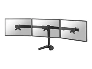 Neomounts FPMA-D700DD3 - Stativ - for 3 LCD-skjermer svart - skjermstørrelse: 10"-27" - skrivebordsstativ, malje, skrivebordsmonterbar