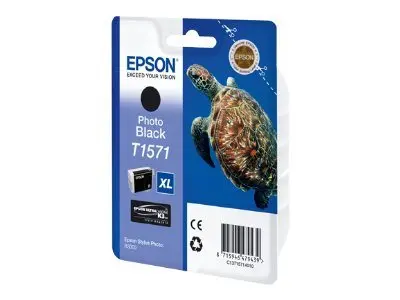 Epson T1571 - 25.9 ml - fotosort - original - blister - blekkpatro...