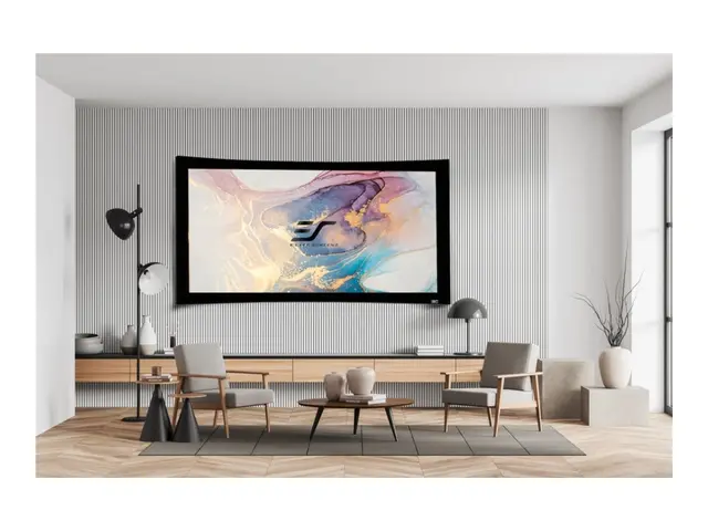 Elite Screens Lunette Series CURVE135WH1 - Projeksjonsskjerm - veg...