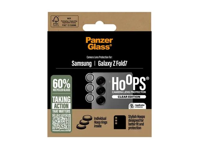 PanzerGlass Hoops - Linsebeskytter for mobiltelefon - gjennomsikti...