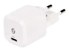 Shelly SCHG30XEUX - Strømadapter - GaN - AC 100-240 V 30 watt - utgangskontakter: 1 - Europa - hvit