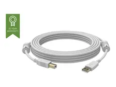 Vision Techconnect - USB-kabel USB-type B (hann) til USB (hann) - USB 2.0 - 2 m - hvit