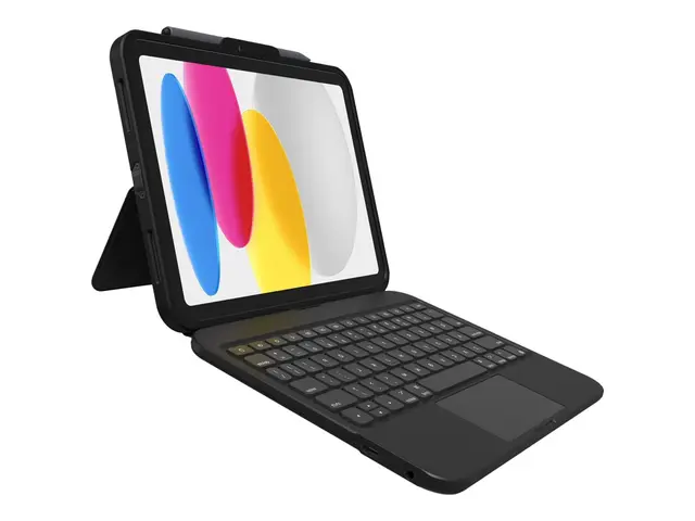 ZAGG Tough Keys - Tastatur og folioveske (boks) med styrepute USB-...