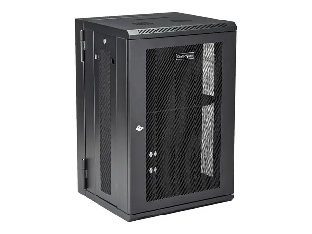 Startech 18U 19" Wall Mount Network Cabinet, 16" Deep Hinged Locki...