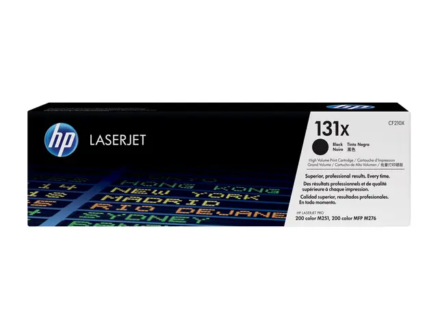 HP 131x - Høy ytelse svart original LaserJet tonerpatron (CF210X) ...