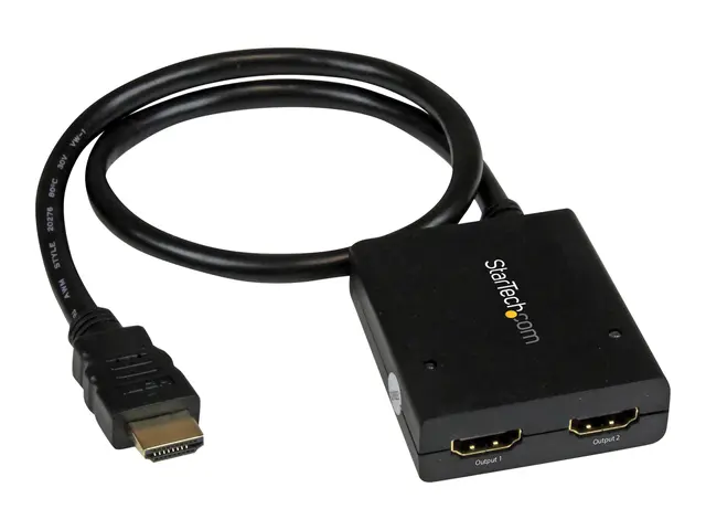 StarTech.com HDMI Cable Splitter - 2 Port 4K 30Hz Powered Audio / ...