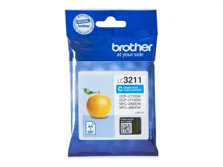 Brother LC3211C - Cyan - original - blekkpatron for Brother DCP-J572DW, DCP-J772DW, DCP-J774DW, MFC-J890DN, MFC-J890DW, MFC-J890DWN