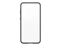 OtterBox React Series - Baksidedeksel for mobiltelefon antimikrobielt - termoplastisk elastomer (TPE), polykarbonat - svart krystall - for Samsung Galaxy S23+