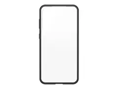 OtterBox React Series - Baksidedeksel for mobiltelefon antimikrobielt - termoplastisk elastomer (TPE), polykarbonat - svart krystall - for Samsung Galaxy S23+