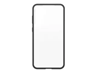 OtterBox React Series - Baksidedeksel for mobiltelefon antimikrobielt - termoplastisk elastomer (TPE), polykarbonat - svart krystall - for Samsung Galaxy S23+