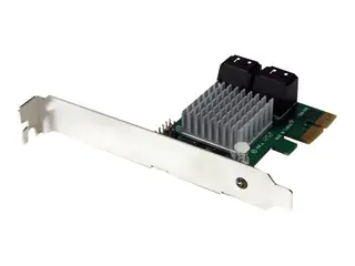 Startech 4 Port PCI Express 2.0 SATA III 6Gbps RAID Controller Card with HyperDuo SSD Tiering PCIe SATA 3 Controller Adapter (PEXSAT34RH) - Diskkontroller - SATA 6Gb/s - PCIe 2.0 x2