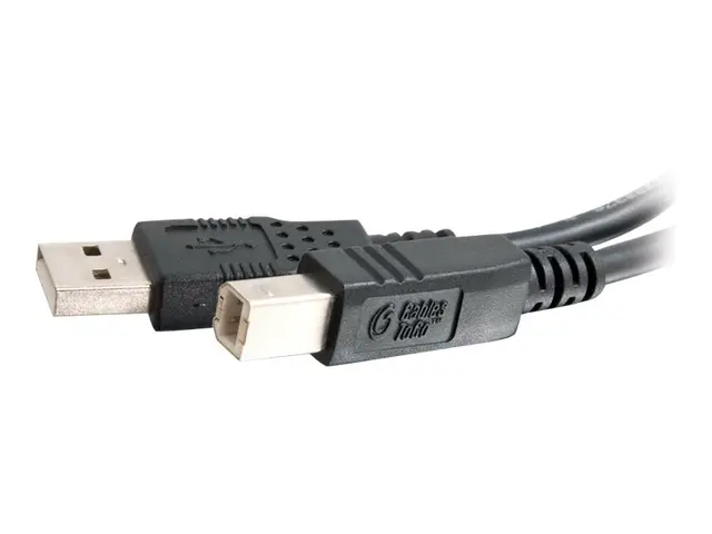 C2G - USB-kabel USB (hann) til USB-type B 2.0 2 m svart