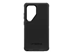 OtterBox Defender Series - Beskyttelsesboks baksidedeksel for mobiltelefon silikon - svart - for Samsung Galaxy S25 Ultra