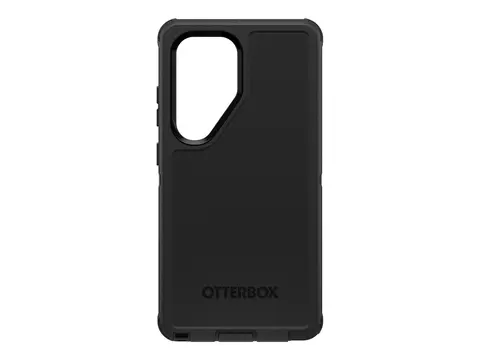 OtterBox Defender Series - Beskyttelsesboks baksidedeksel for mobiltelefon silikon - svart - for Samsung Galaxy S25 Ultra