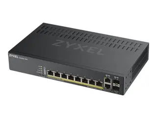 Zyxel GS1920-8HPv2 - Switch - smart 8 x 10/100/1000 (PoE+) + 2 x kombo-Gigabit SFP - stasjon&#230;r, veggmonterbar - PoE+ (130 W)
