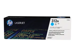 HP 312A - Cyan - original - LaserJet - tonerpatron (CF381A) for Color LaserJet Pro MFP M476dn, MFP M476dw, MFP M476nw