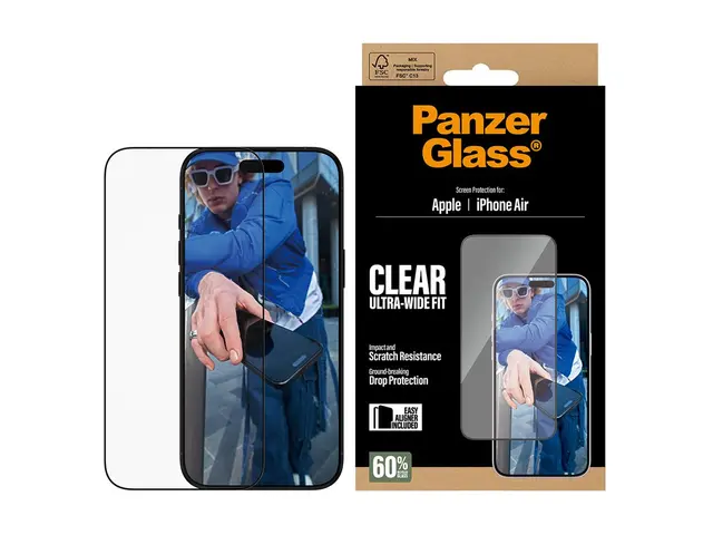 PanzerGlass - Skjermbeskyttelse for mobiltelefon ultravid passform...