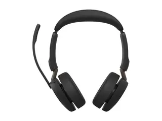 Jabra Evolve3 65 UC - Hodesett - on-ear - Bluetooth trådløs, kablet - aktiv støydemping - USB-A via Bluetooth-adapter, USB-C - Optimert for UC, Works With Google Meet, Microsoft Swift Pair Certified