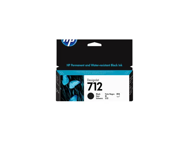 HP 712 - 38 ml - svart - original - DesignJet - blekkpatron - for ...