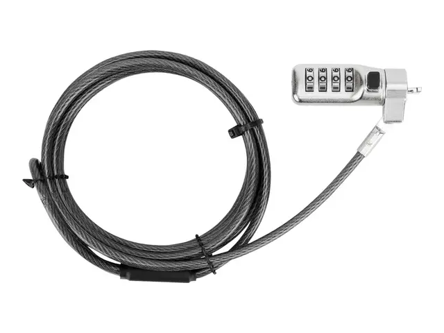 Targus Defcon Compact Combo Cable Lock - Sikkerhetskabellås - svar...