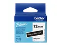 Brother BTAG-335 - Hvitt p&#229; svart Rull (1,2 cm x 4 m) 1 kassett(er) hengeboks - merketape